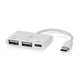 Nedis usb c naar c + a hub - 3 poorten