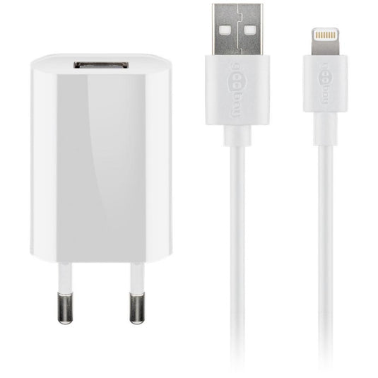 Usb a oplader + lightning kabel