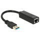 Delock adapter usb 3.0 > gigabit lan (zwart, 62616)