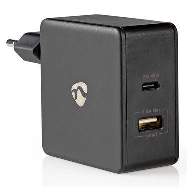 Nedis usb c + a oplader