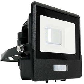 V-tac led bouwlamp | 10w | 6500k | ip65 | met sensor | body zwart - 9335205