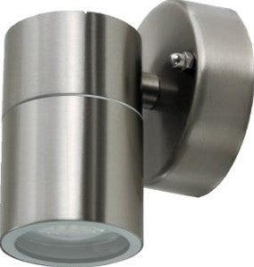 Afbeelding laden in galerijviewer, V-tac wandlamp rvs | 1xgu10 | ip44 | 8,5 cm hoog - 5086000
