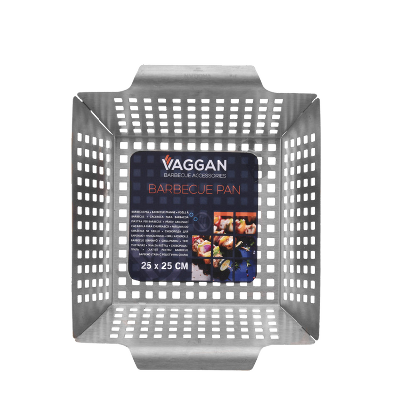 Afbeelding laden in galerijviewer, Vaggan barbecue pan rvs 25x25x7cm
