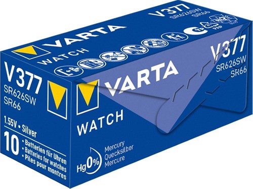 Afbeelding laden in galerijviewer, Varta 377 sr66 10 stuks in een doosje
