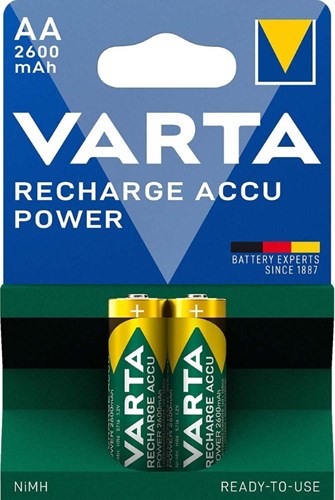 Afbeelding laden in galerijviewer, Varta aa accu 2600ma blister 2 r2u
