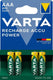 Varta oplaadbare mini penlite batterij aaa 800 mah nimh 1.2v 4 stuks op kaart