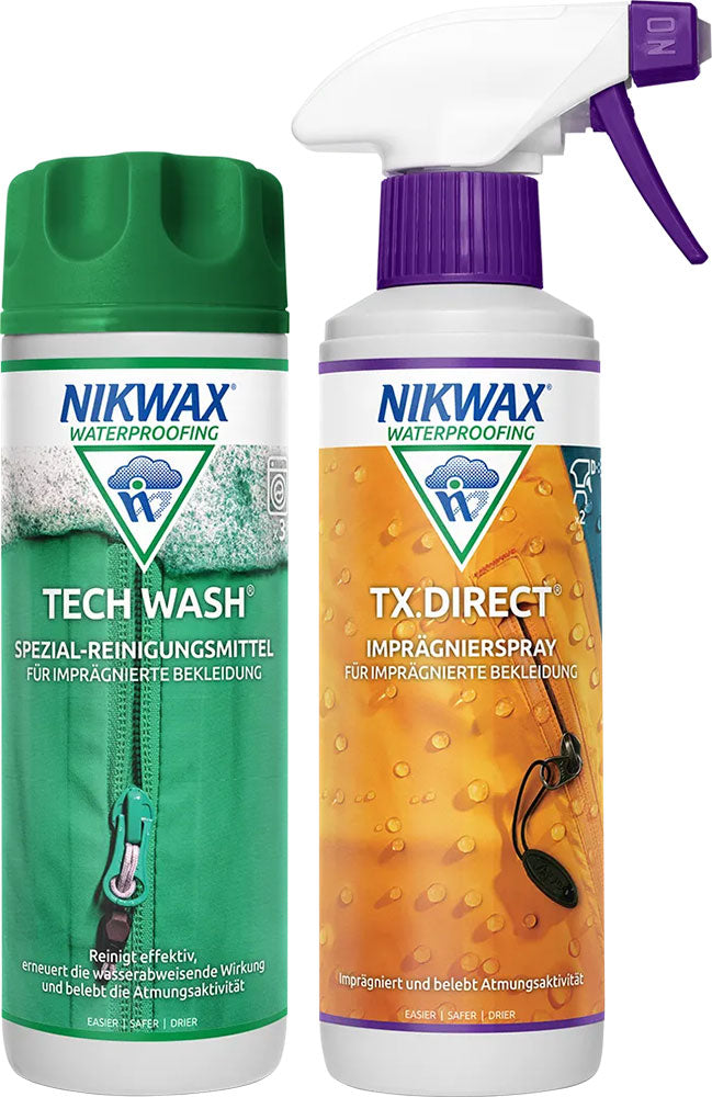 Afbeelding laden in galerijviewer, Nikwax tech wash + tx-direct spray - detergents
