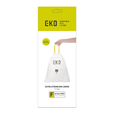 Eko afvalzakken 40-60 liter code f - rol 12 stuks