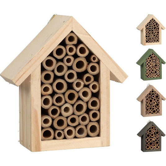 Pro garden insectenhotel 10x11x4cm 4 assorti