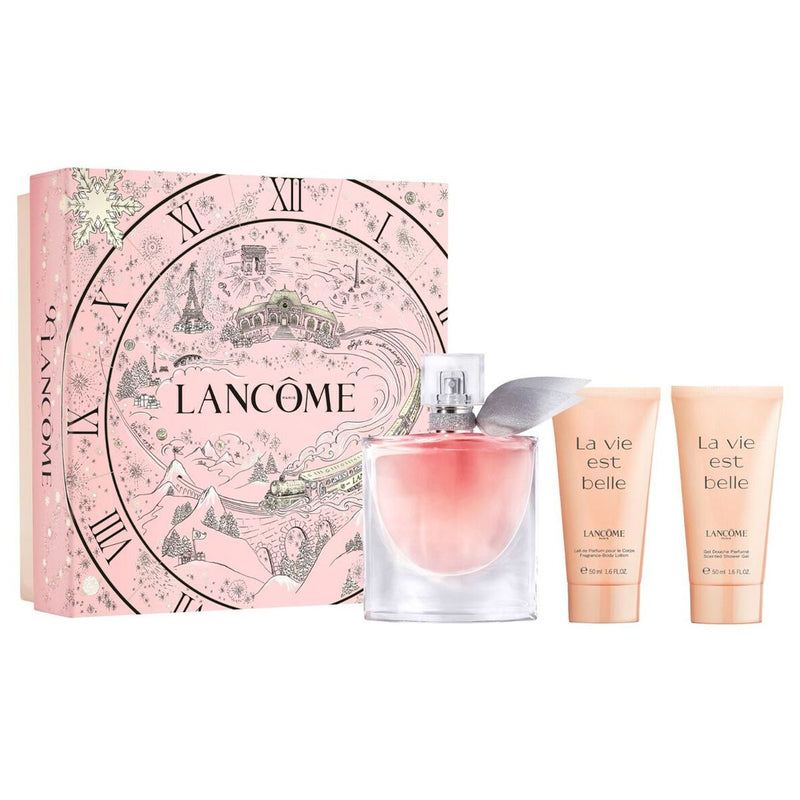 Afbeelding laden in galerijviewer, Lancome la vie est belle geschenkset eau de parfum 50ml + bodylotion 50ml + douche 50ml
