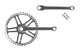 crankstel set met spiegat 44T 170 mm zilver