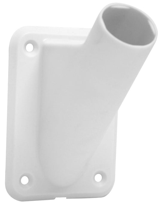 Dokkumer vlaggen centrale vlaggenstokhouder nylon wit 30mm