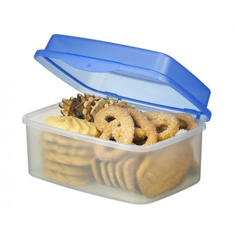 Afbeelding laden in galerijviewer, Sunware club cuisine koekdoos 3,5 liter transp blauw 12x24x17cm
