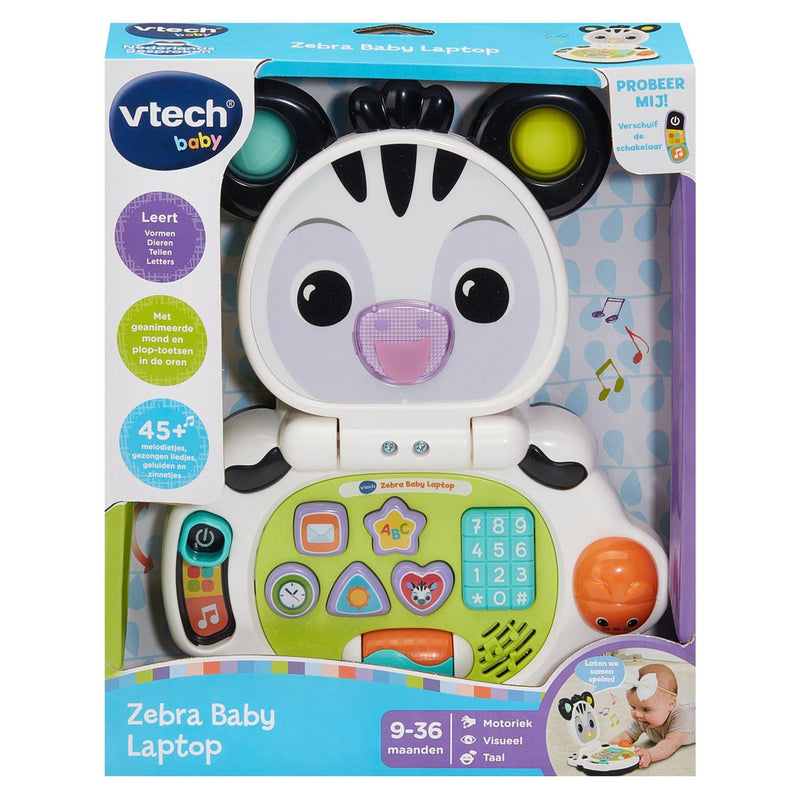 Afbeelding laden in galerijviewer, Vtech zebra baby laptop
