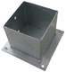 Waelbers paalhouder op plaat 151mm, thermisch verzinkt (fv) - 1 stuk(s) - 42836353.99
