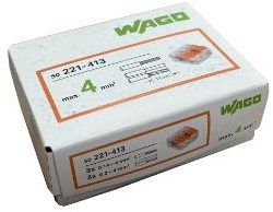 Enzo wago lasklem hersluitbaar 3-voudig max.4qmm 221-413 | doos 50 stuks - 4047213