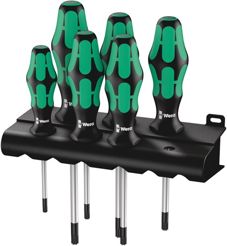Wera 367 6 schroevendraaierset kraftform plus (zwart groen, 6-delig)