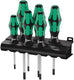 Wera 367 6 schroevendraaierset kraftform plus (zwart groen, 6-delig)