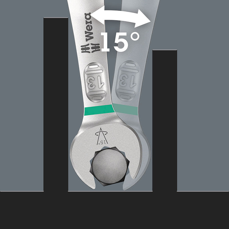 Afbeelding laden in galerijviewer, Wera 6003 joker pedal ring spanner

