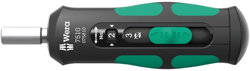 Afbeelding laden in galerijviewer, Wera 7510 kraftform safe-torque speed draaimomentschroevendraaier, 1-3 nm, 1 4 x 1,0 nm x 1,5 nm x 2,0 nm x 2,5 nm x 3,0 nm x 147.5 mm - 05075810001
