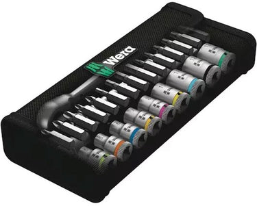 Wera 8100 sa 8 zyklop metal-ratelset, omschakelpal 1 4 gereedschapsset (28-delig)