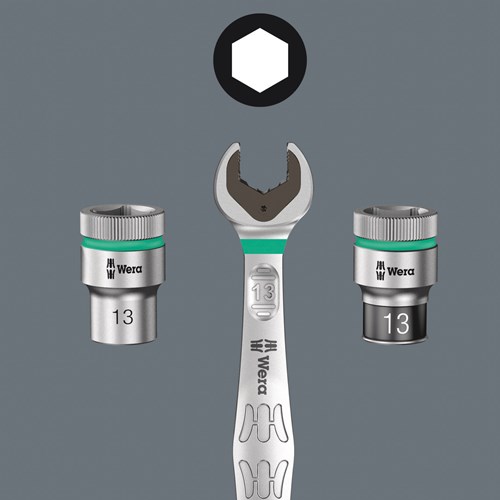 Afbeelding laden in galerijviewer, Wera 8790 hmc hf zyklop hand- en machinedop met 1 2 aandrijving met vasthoudfunctie , 16.0 mm - 1 stuk(s) - 05003736001

