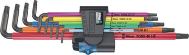 Wera inbussleutelset 967 9 tx xl multicolour hf 1 (9-delig, torx t8 tot t40)