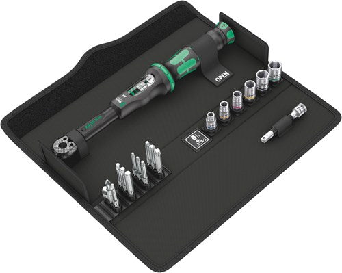 Afbeelding laden in galerijviewer, Wera click-torque a6 set 1 draaimomentsleutel (zwart groen)
