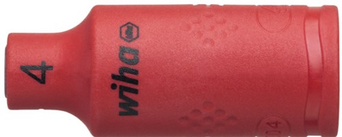 Afbeelding laden in galerijviewer, Wiha 246223 dopsleutelinzet geïsoleerd 1 4 buitenzeskant 4.0 mm x 42 mm - 43088
