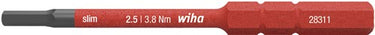 Wiha 283118025 bit slimbit electric zeskant 2.5 mm x 75 mm - 37224