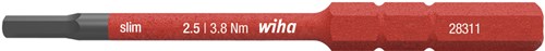 Afbeelding laden in galerijviewer, Wiha 283118025 bit slimbit electric zeskant 2.5 mm x 75 mm - 37224
