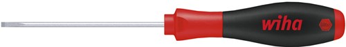 Afbeelding laden in galerijviewer, Wiha 302020 schroevendraaier softfinish sleufkop met ronde kling voor diepliggende schroeven 2.0 mm x 65 mm - 00684
