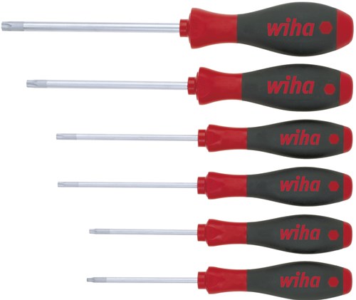 Afbeelding laden in galerijviewer, Wiha 362trk6 schroevendraaierset softfinish torx® tamper resistant (met boring) 6-delig - 24506
