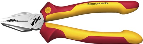 Afbeelding laden in galerijviewer, Wiha combinatietang professional electric met dynamicjoint® en optigrip met extra lang snijvlak | 160 mm - 27328 - 27328
