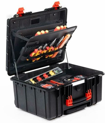 Afbeelding laden in galerijviewer, Wiha gereedschapkoffer xl 2 trolley electric 60-delig - 45795
