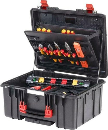 Afbeelding laden in galerijviewer, Wiha gereedschapkoffer xl 2 trolley electric 60-delig - 45795
