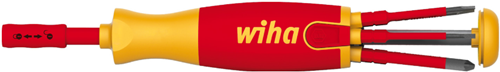 Afbeelding laden in galerijviewer, Wiha magazijnschroevendraaier | 6-delig | sleuf ph (+ -sl pzd) | vde-geïsoleerd | 1 stuk - 38611 38611

