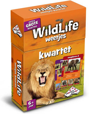 Identity games wildlife weetjes kwartet - kaartspel - boordevol leuke feitjes over wilde dieren