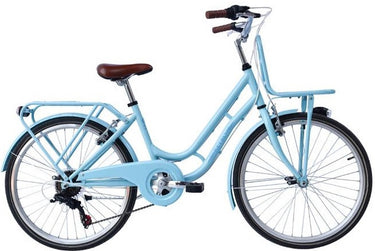 Wings Retro 22 Inch 34 cm Meisjes 6V V-Brakes Lichtblauw