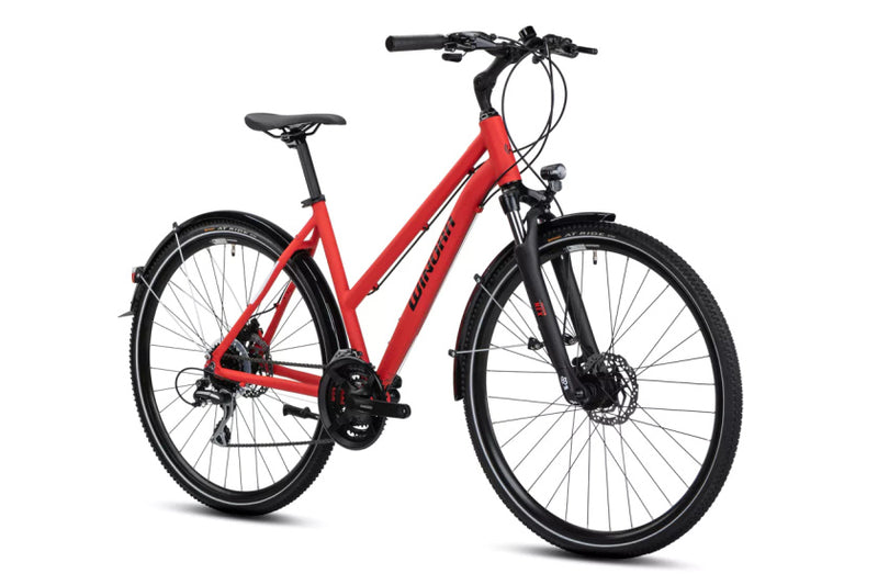 Afbeelding laden in galerijviewer, Winora domingo 24 sport 28 inch 52 cm dames 24v rood
