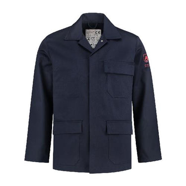 Bestex werkjasje vlamvertragend as katoen polyester marine xxxl