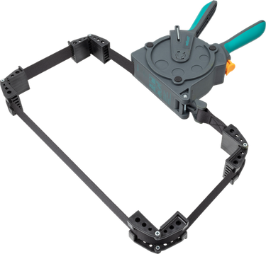 Wolfcraft - bandspanner 5m - snelspanklem - eenhandspanband - lijstspanner - 3681000