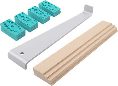 Afbeelding laden in galerijviewer, Wolfcraft legset | voor laminaat | 22-delig | 1 set - 6931000
