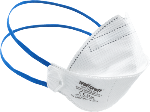 Wolfcraft vouwmaskers | ffp2 | 2 stuks - 4945000