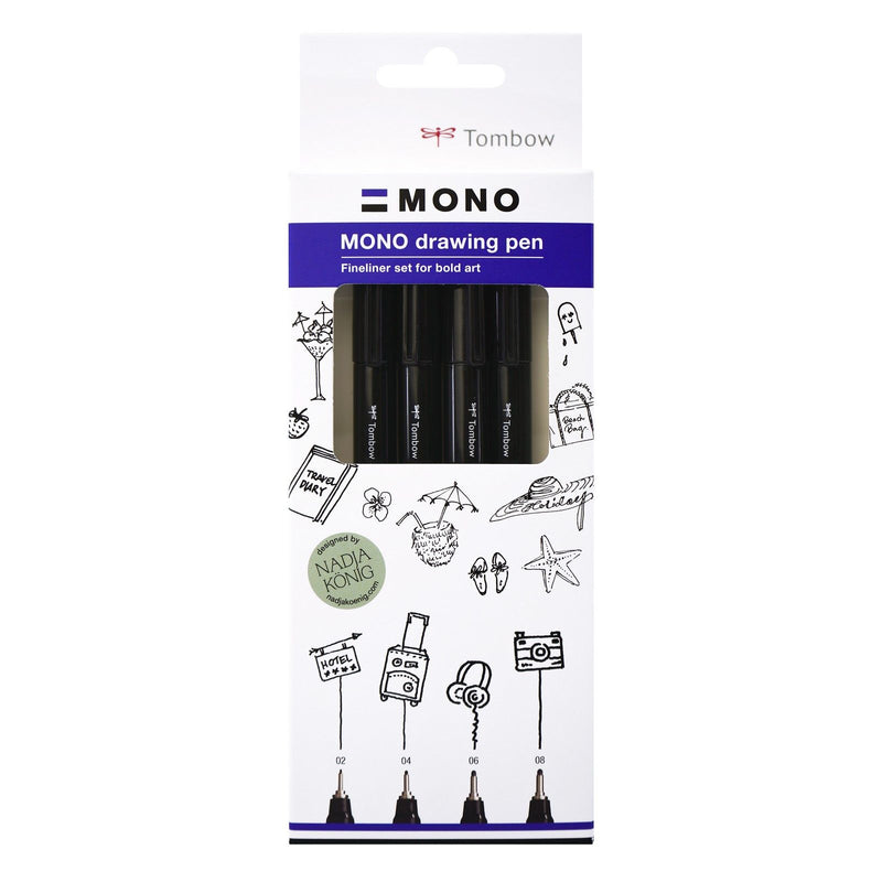 Afbeelding laden in galerijviewer, Tombow • mono drawing pen bold set, 4x
