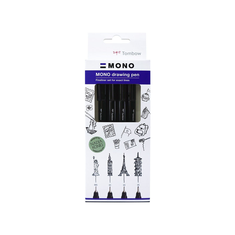 Afbeelding laden in galerijviewer, Tombow • mono drawing pen fine set, 4x

