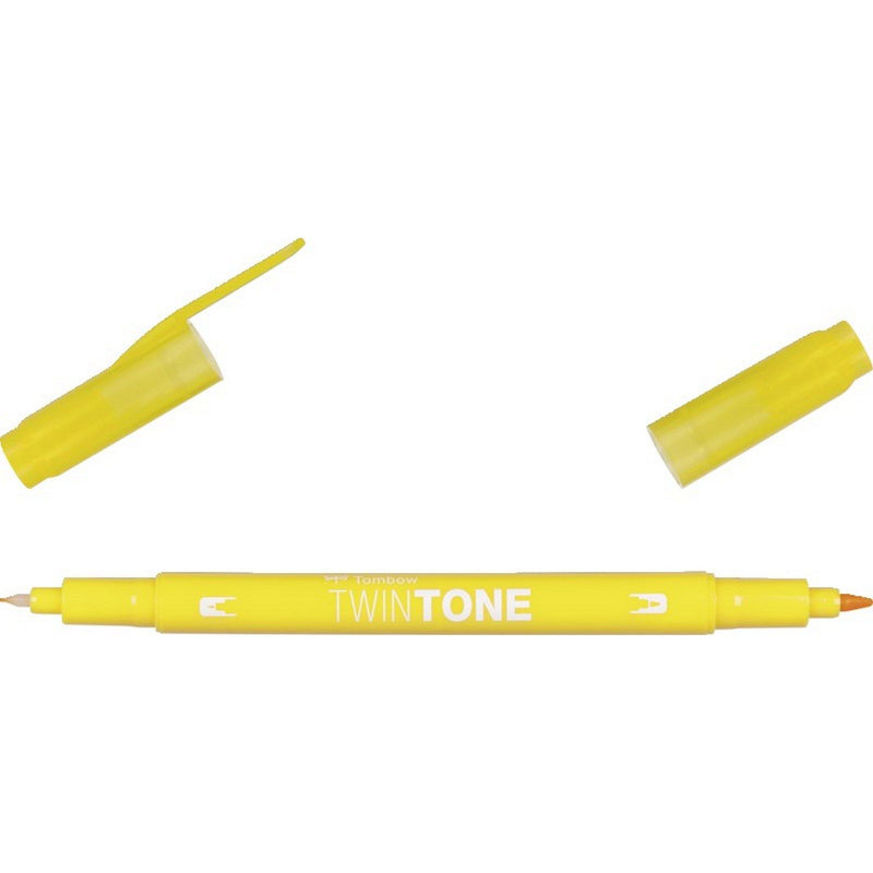 Afbeelding laden in galerijviewer, Tombow • twintone dual-tip brushpen yellow
