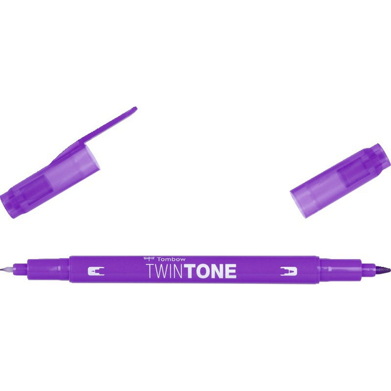Afbeelding laden in galerijviewer, Tombow • twintone dual-tip brushpen violet
