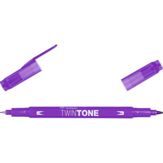 Tombow • twintone dual-tip brushpen violet