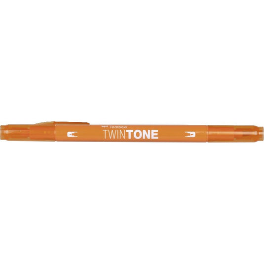Tombow • twintone dual-tip brushpen orange
